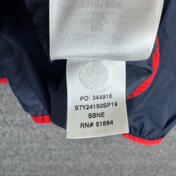 Patagonia Houdini Snap-T Pullover Mens Small Blue Outdoors Packable Rain Gorp - Picture 5 of 9